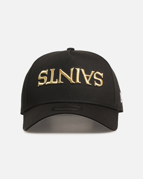 New Era New Orleans Saints 'Upside Down Logo' 9FORTY A-Frame Snapback Black