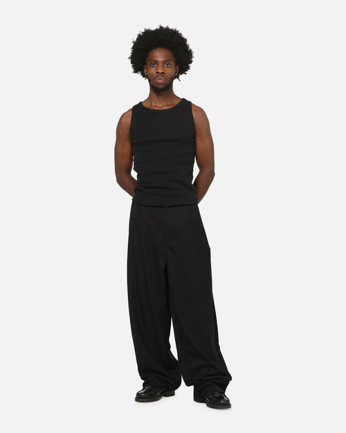 Carre Heritage Pleated Pants Black