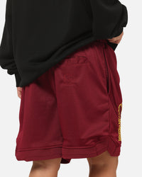 Bleacher Athletic Brisbane Broncos NRL Adult Basketball Shorts Maroon