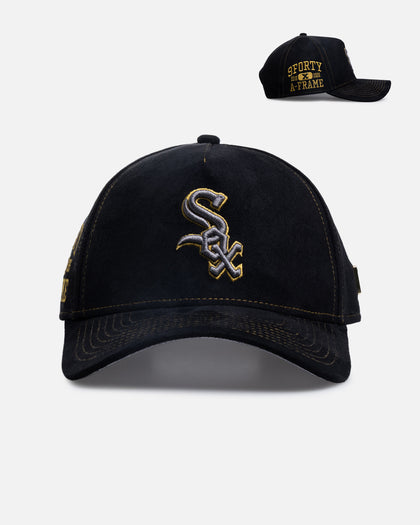 New Era Chicago White Sox 'Statement Suede 10 Year Anniversary' 9FORTY A-Frame Snapback Black Suede
