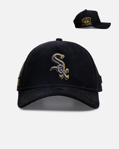 New Era Chicago White Sox 'Statement Suede 10 Year Anniversary' 9FORTY A-Frame Snapback Black Suede