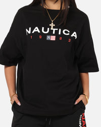 Nautica Letter Logo T-Shirt Black