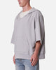 MNML Hooded 3/4 Sleeve Rag Sweater Grey