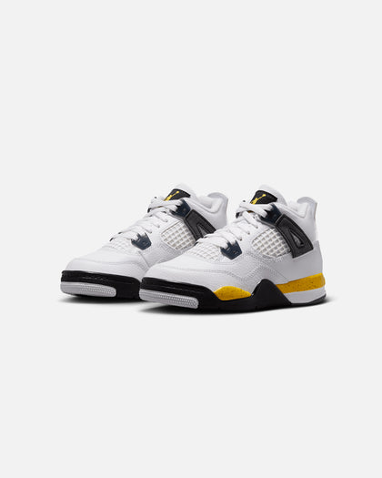 Jordan Kids' Air Jordan 4 Retro "Tour Yellow" (TD) White/Tour Yellow-White