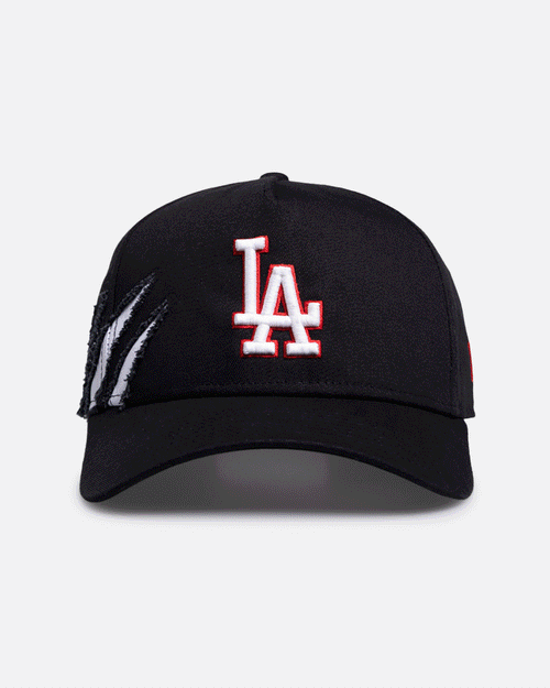 New Era Los Angeles Dodgers 'Glow Scratch' 9FORTY A-Frame Snapback Black