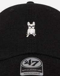 47 Brand French Bulldog 'Dog Collection' 47 Clean Up Strapback Black