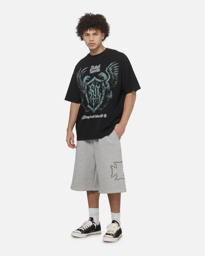 Saint Morta Wings Of Flight Boxy T-Shirt Washed Black