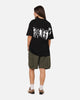 S Double People Stripe T-Shirt Black