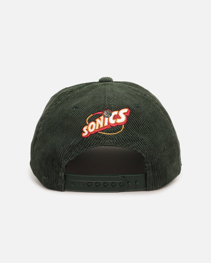 Mitchell & Ness Seattle SuperSonics 'Retro' Deadstock Corduroy Snapback Green