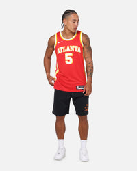 Nike Dyson Daniels Atlanta Hawks #5 Icon Edition Nike Dri-FIT NBA Swingman Jersey University Red