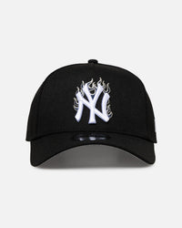 New Era New York Yankees 'Flame Logo' 9FORTY A-Frame Snapback Black