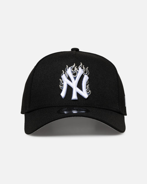 New Era New York Yankees 'Flame Logo' 9FORTY A-Frame Snapback Black