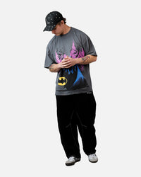 73Studio X DC Batman Caped Crusader T-Shirt Washed Charcoal