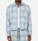 XXIII Plaid Long Sleeve Overshirt Blue