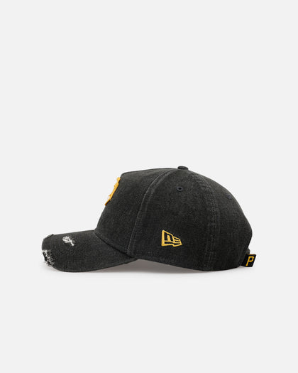 New Era Pittsburgh Pirates 'Distressed Denim 2.0' 9FORTY A-Frame Strapback Black