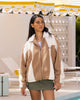 Loiter Spire Fleece Jacket Dark Tan/Ecru