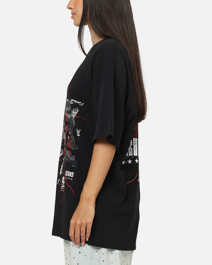 73Studio X WWE Roman Reigns Vintage T-Shirt Black Acidwash