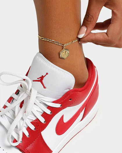 Raising Hell Women's Letter Anklet Gold