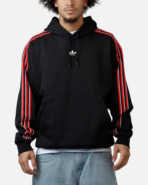 Adidas Three Stripes Hoodie Black/Red