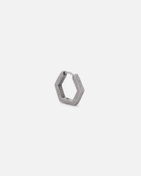 Saint Morta Hex Earrings Antique Silver