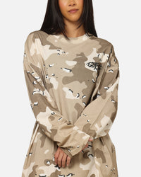 Carre Deserted Long Sleeve T-Shirt Brown Camo