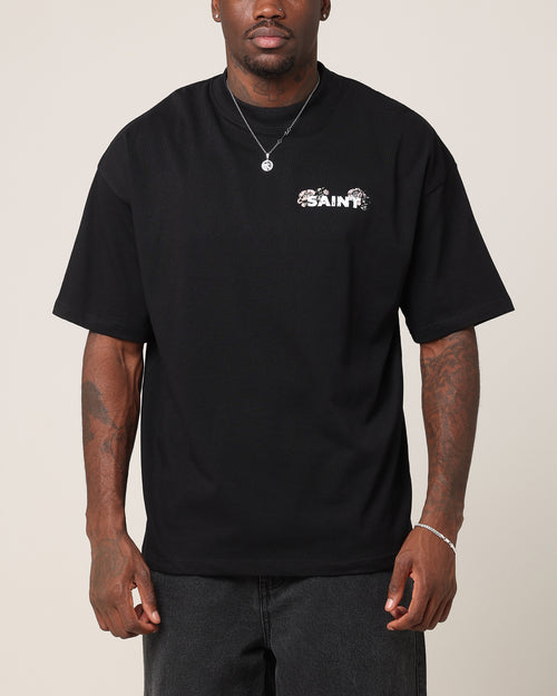 Saint Morta Wildflower T-Shirt Black