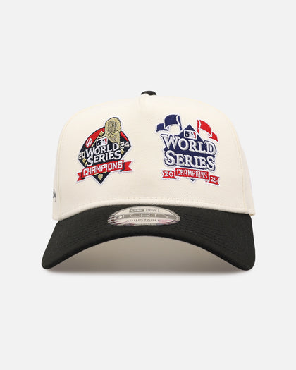 New Era Los Angeles Dodgers 'Back To Back Champs' 9FORTY A-Frame Snapback Chrome/Black