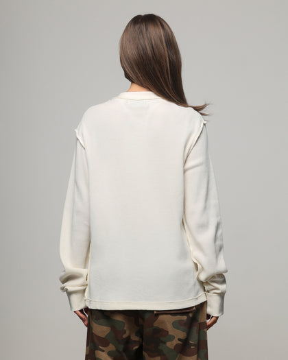 American Thrift Long Sleeve Thermal T-Shirt Off White