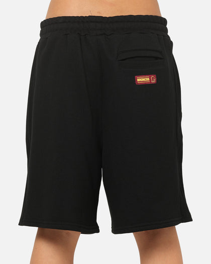 Bleacher Athletic Brisbane Broncos NRL 1908 Track Shorts Black