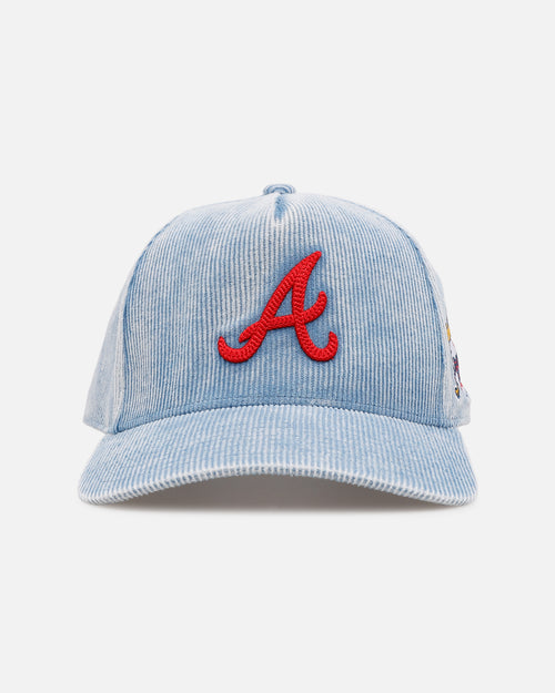 Mitchell & Ness Atlanta Braves 'Dusty Cord' Pro Pinch Snapback Light Blue