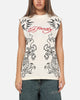 Ed Hardy Dragon Muscle T-Shirt Off White