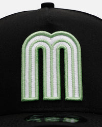 New Era Mexico National Baseball Team 'Satin Flower' 9FORTY A-Frame Snapback Black/Pink
