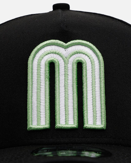 New Era Mexico National Baseball Team 'Satin Flower' 9FORTY A-Frame Snapback Black/Pink