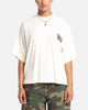 Ed Hardy Rose Skull Oversized Print T-Shirt Off White