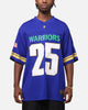 Bleacher Athletic New Zealand Warriors NRL 2025 Las Vegas Round Grid Iron T-Shirt Official Team Colour