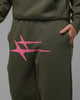 Loiter Hybrid Sweatpants Olive/Pink