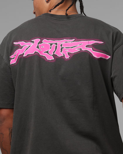 Loiter Cyber Logo T-Shirt Vintage Black