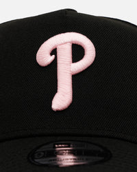 New Era Philadelphia Phillies 'Black And Pink' 9FORTY A-Frame Snapback Black/Pink
