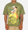 73Studio X One Piece Usopp Vintage T-Shirt Washed Olive