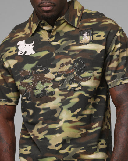 Loiter Unity Polo T-Shirt Camo