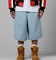 Loiter 3 Quarter Shorts Light Wash