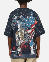 73Studio X WWE Cody Rhodes All Over Print T-Shirt Navy