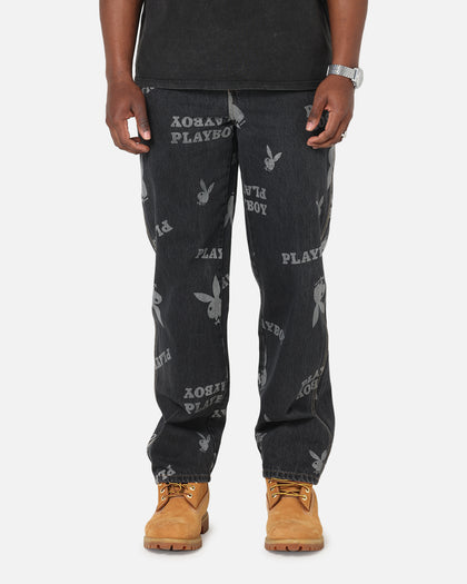 Playboy Mess Denim Jeans Washed Black