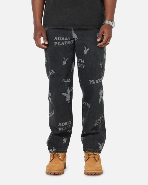 Playboy Mess Denim Jeans Washed Black