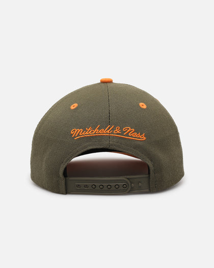 Mitchell & Ness Miami Heat 'Harmony of Hues' Pro Crown Snapback Olive/Orange