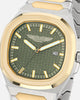 Aston Martin GPQ Two-Tone Case Bertelli Green Dial Bracelet Watch Silver/Gold/Green