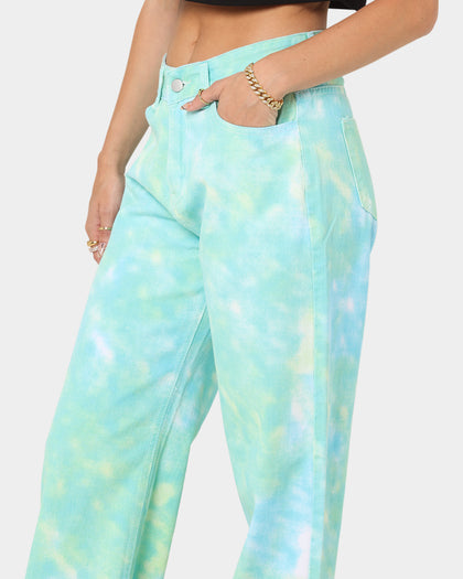 XXIII Women's Tallula Tie Dye Jeans Green