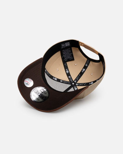 New Era Boston Red Sox 'Oat Brown Suede' 9FORTY A-Frame Snapback Brown