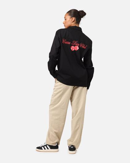 Carre Dice Club Long Sleeve Button Up Shirt Black
