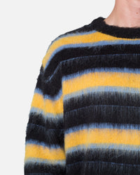 MNML Striped Mohair Sweater Black